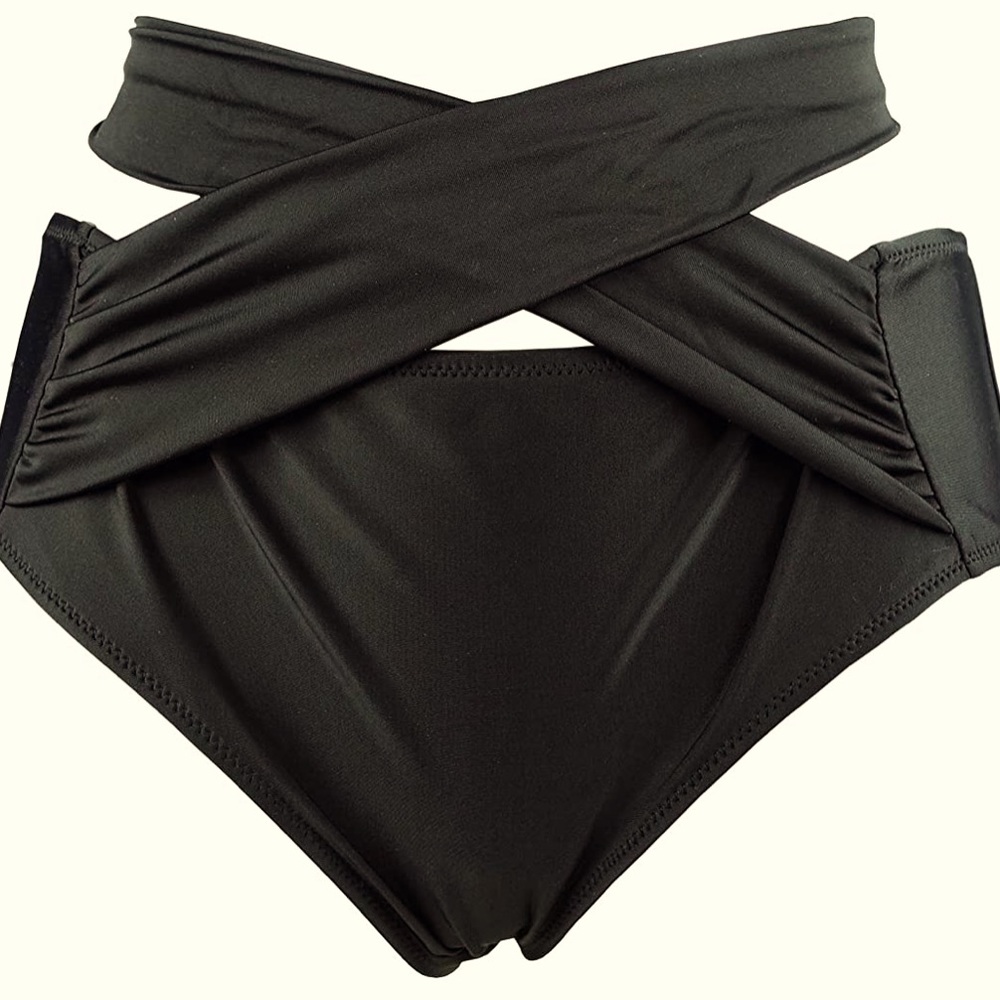 High waisted *chic* tie bikini bottom large